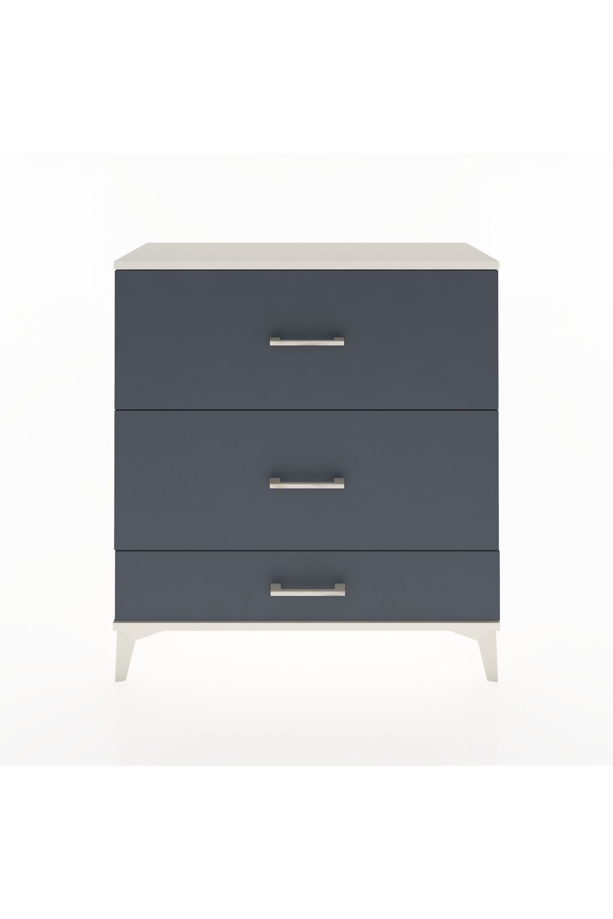 Arges Şifonyer 3 Çekmeceli 88x30x96 Aytaşı-Antrasit