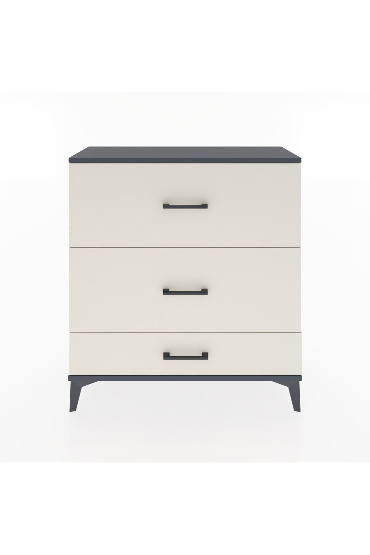 Arges Şifonyer 3 Çekmeceli 88x30x96 Antrasit-Aytaşı