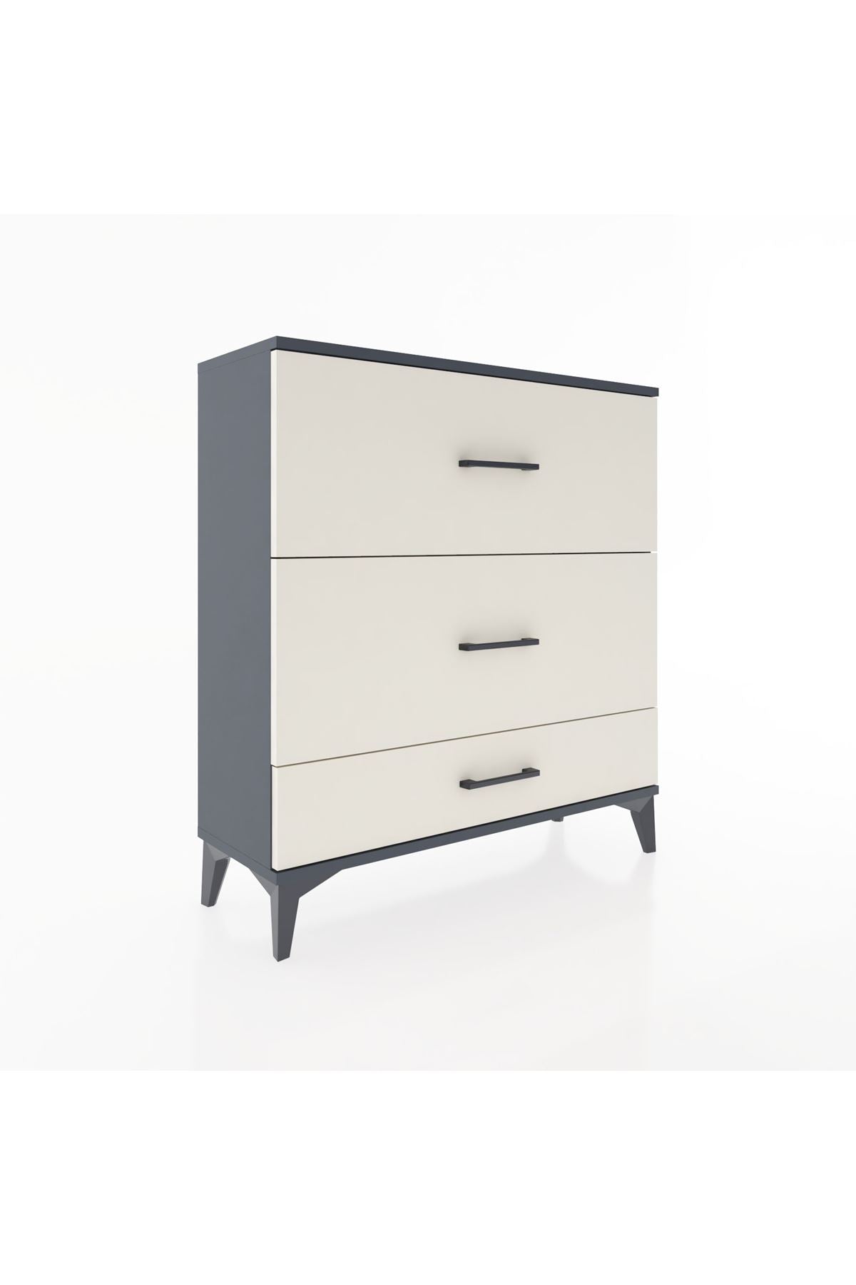 Arges Şifonyer 3 Çekmeceli 88x30x96 Antrasit-Aytaşı