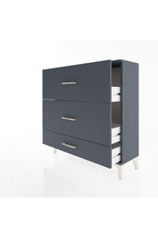 Arges Şifonyer 3 Çekmeceli 88x30x96 Antrasit-Antrasit