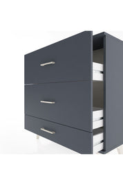 Arges Şifonyer 3 Çekmeceli 88x30x96 Antrasit-Antrasit