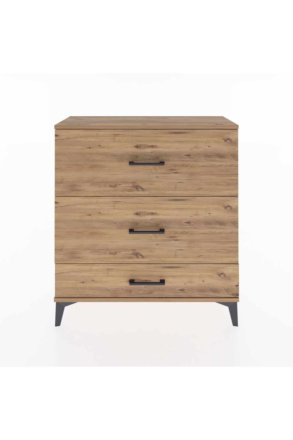 Arges Şifonyer 3 Çekmeceli 88x30x96 Çam-Çam