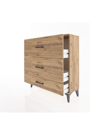 Arges Şifonyer 3 Çekmeceli 88x30x96 Çam-Çam