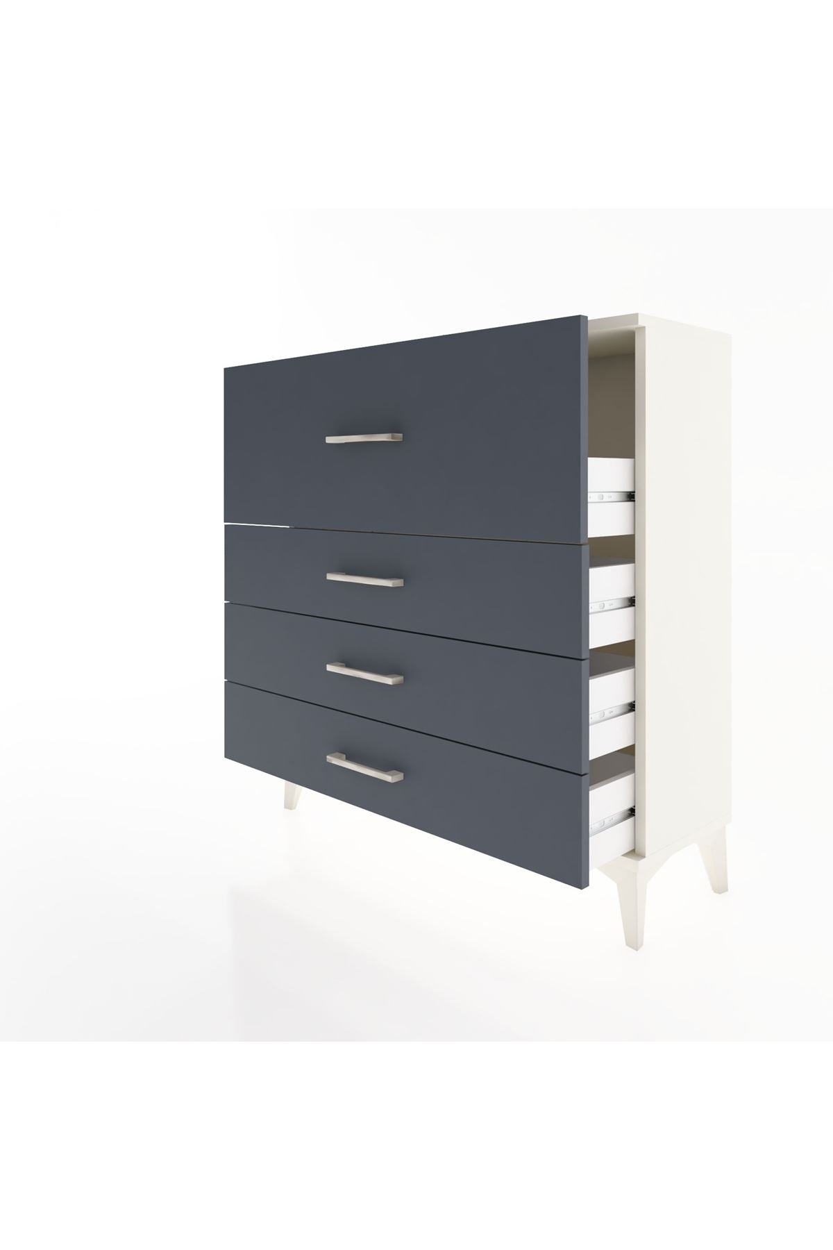 Arges Şifonyer 4 Çekmeceli 88x30x96 - S04M014V2A