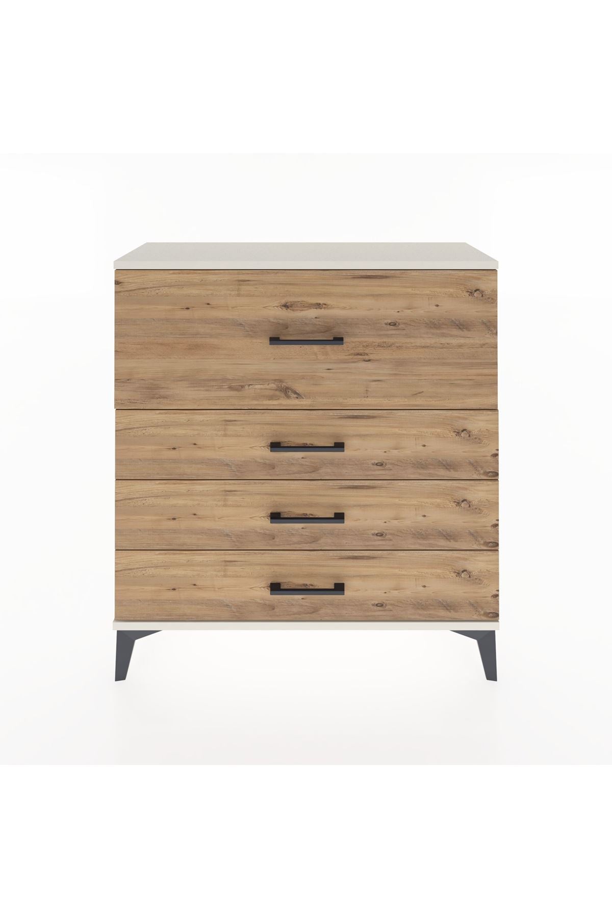 Arges Şifonyer 4 Çekmeceli 88x30x96 Aytaşı-Çam