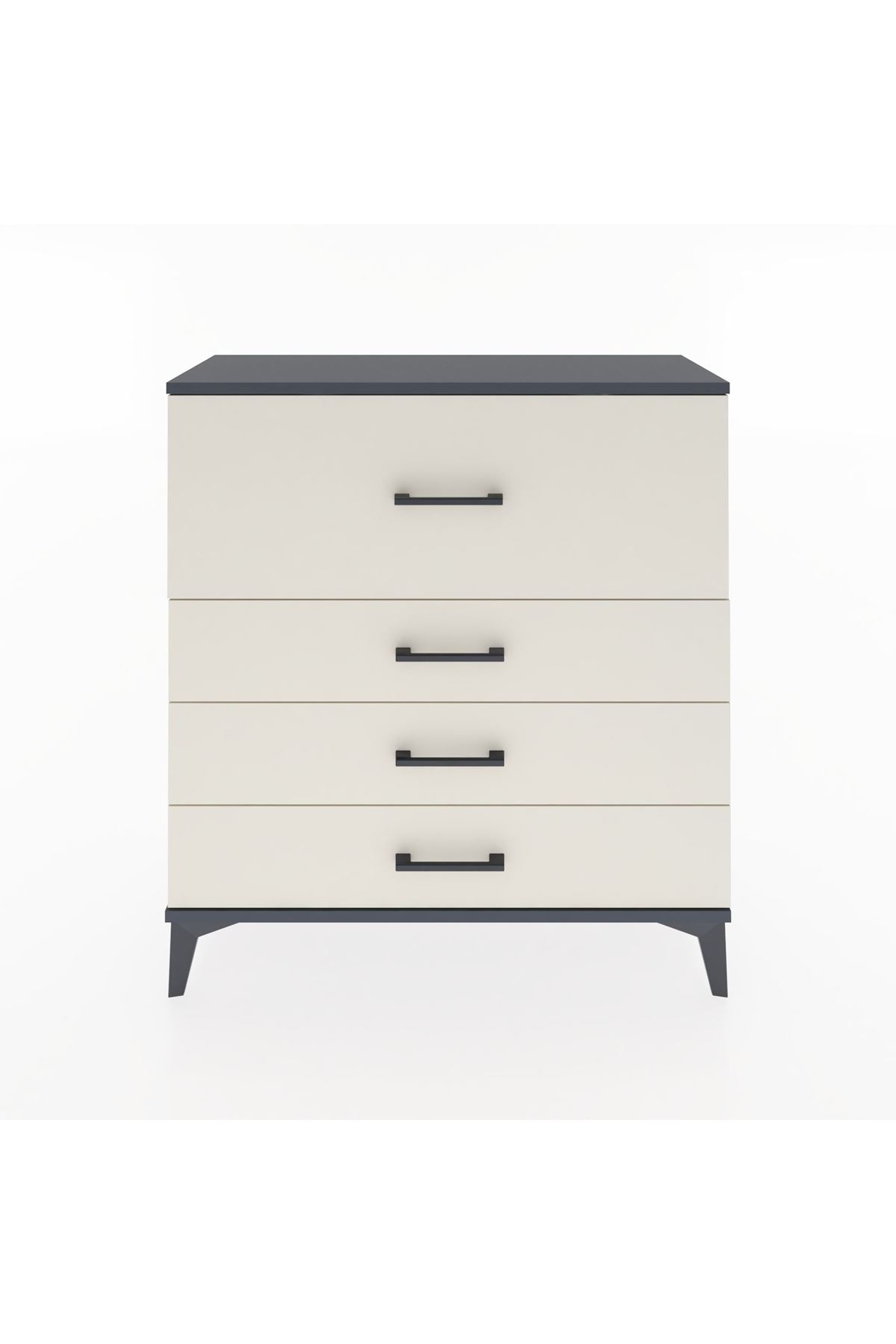 Arges Şifonyer 4 Çekmeceli 88x30x96 Antrasit-Aytaşı