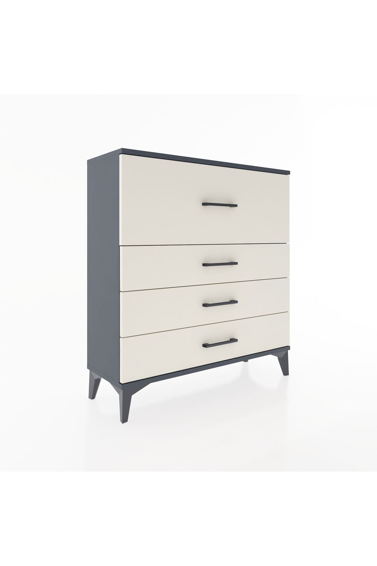 Arges Şifonyer 4 Çekmeceli 88x30x96 Antrasit-Aytaşı