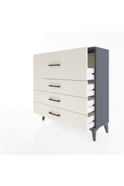 Arges Şifonyer 4 Çekmeceli 88x30x96 Antrasit-Aytaşı