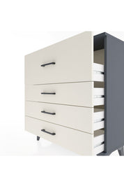 Arges Şifonyer 4 Çekmeceli 88x30x96 Antrasit-Aytaşı