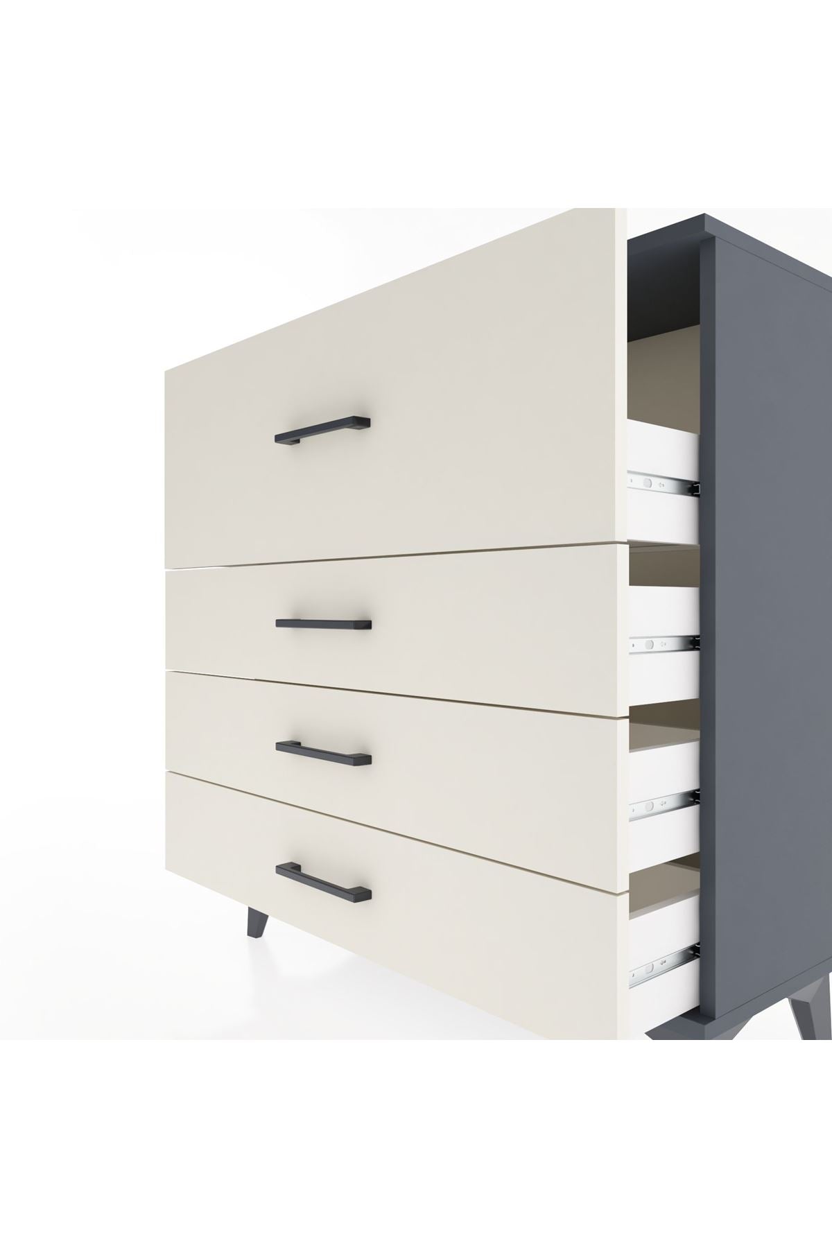 Arges Şifonyer 4 Çekmeceli 88x30x96 - S04M014V4A