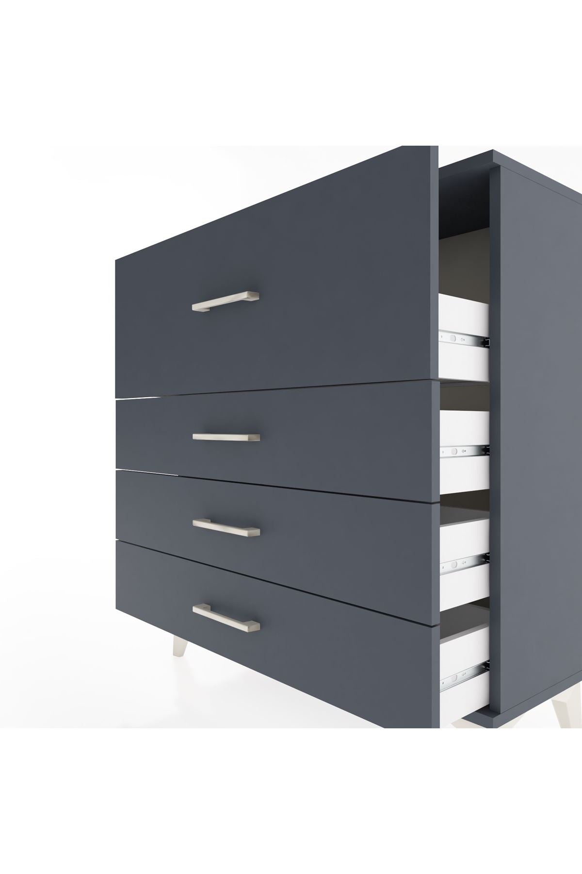 Arges Şifonyer 4 Çekmeceli 88x30x96 - S04M014V5A