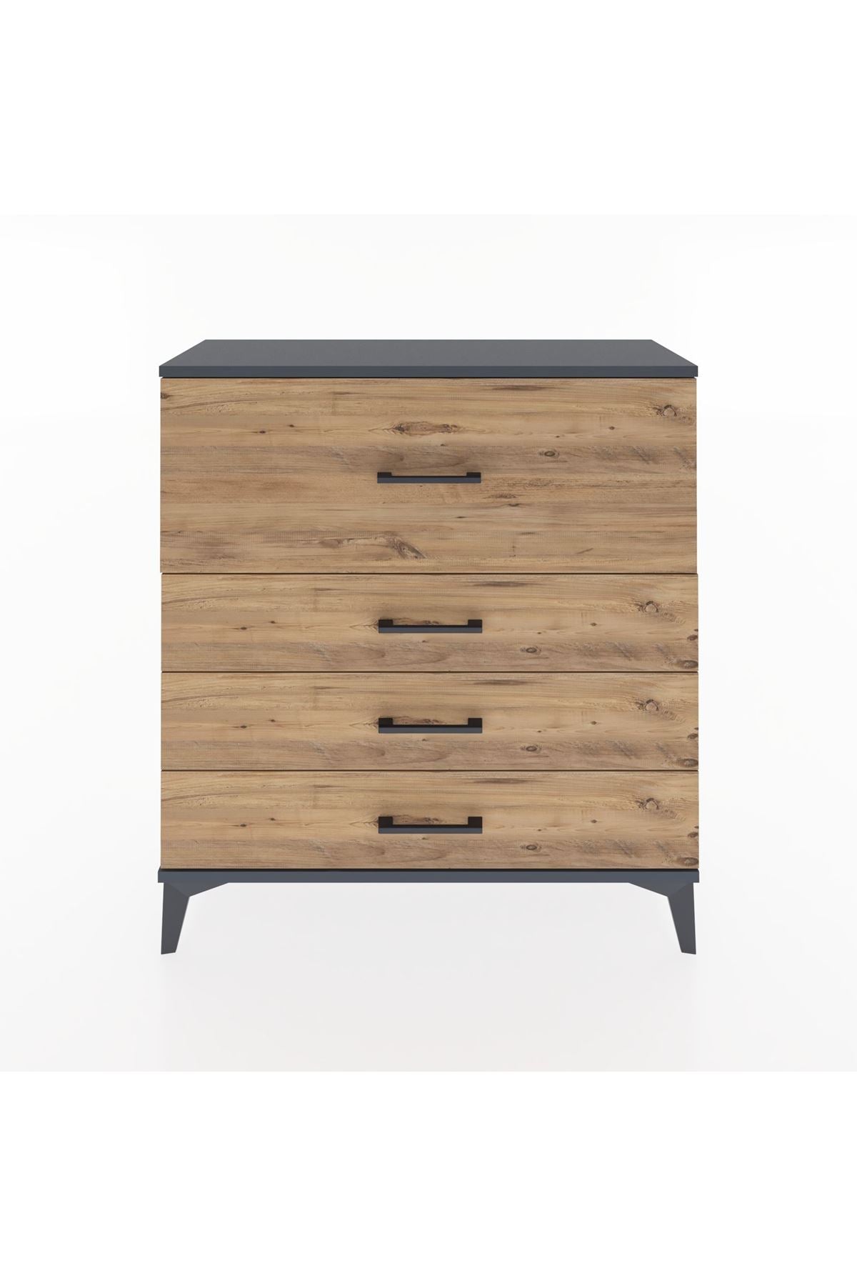 Arges Şifonyer 4 Çekmeceli 88x30x96 - S04M014V6A