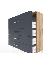 Arges Şifonyer 4 Çekmeceli 88x30x96 - S04M014V8A