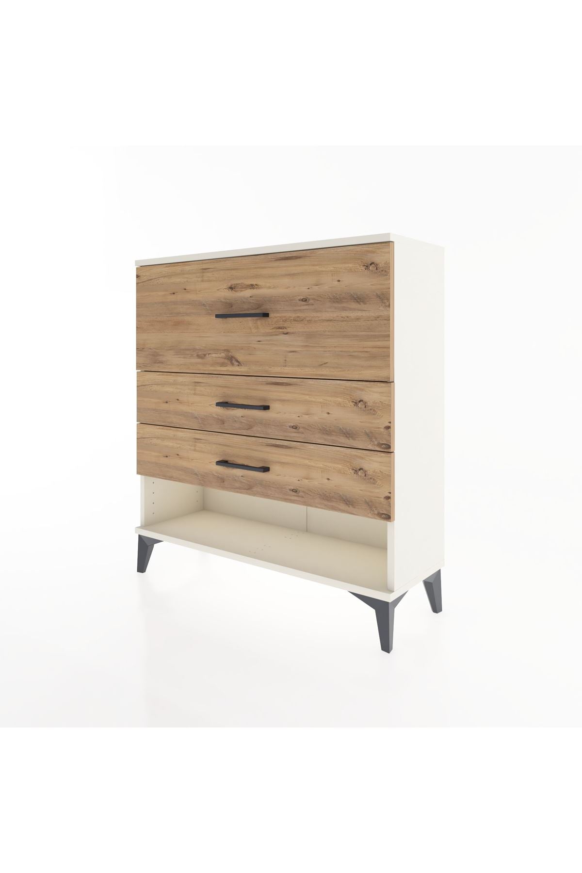 Arges Şifonyer 3 Çekmeceli 88x30x96 Aytaşı-Çam