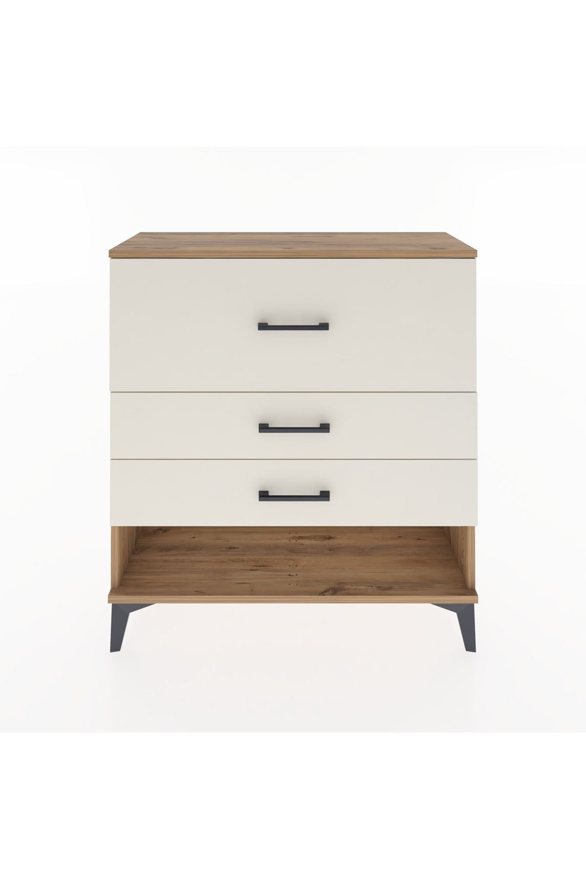 Arges Şifonyer 3 Çekmeceli 88x30x96 Çam-Aytaşı