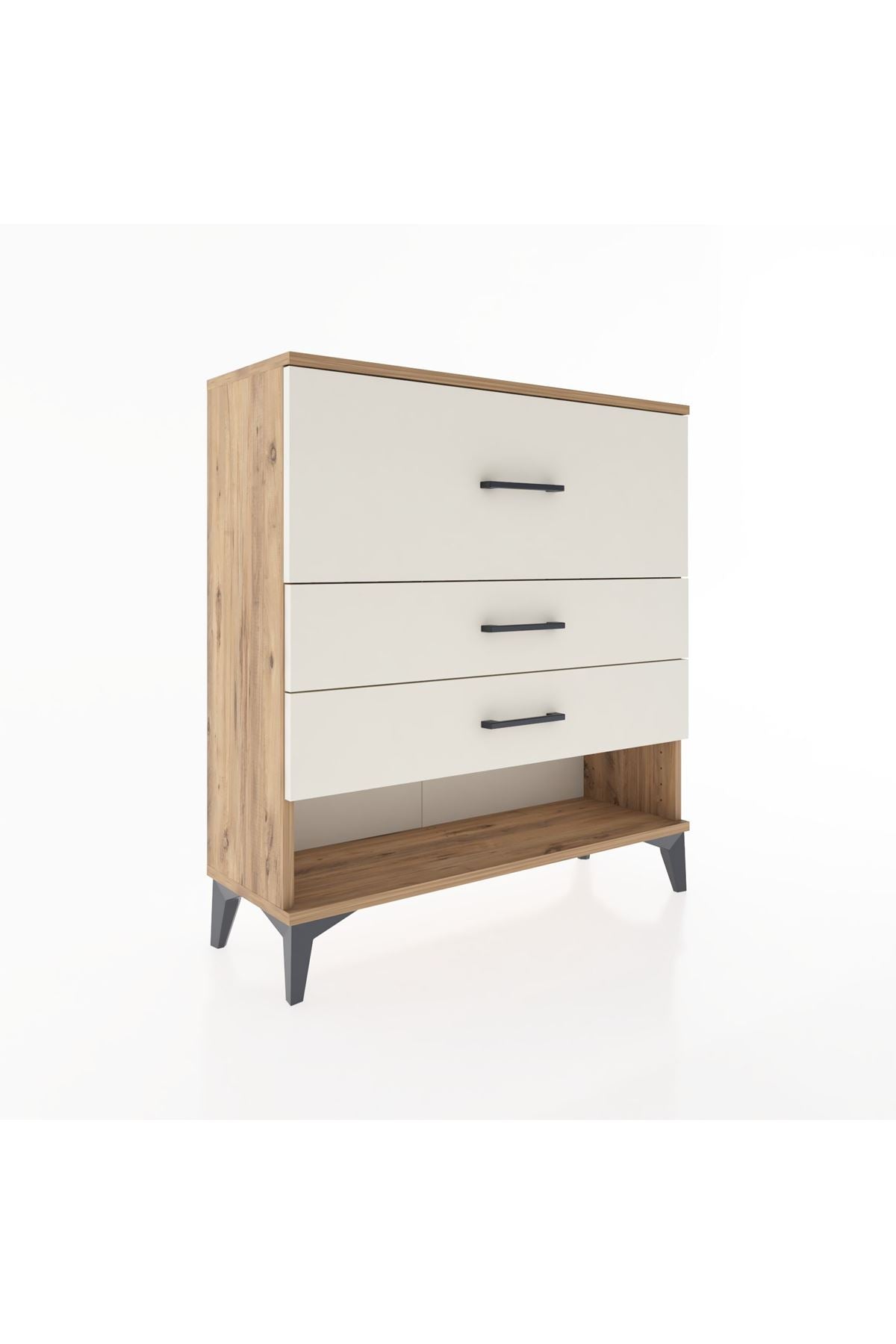 Arges Şifonyer 3 Çekmeceli 88x30x96 Çam-Aytaşı