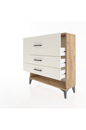 Arges Şifonyer 3 Çekmeceli 88x30x96 Çam-Aytaşı