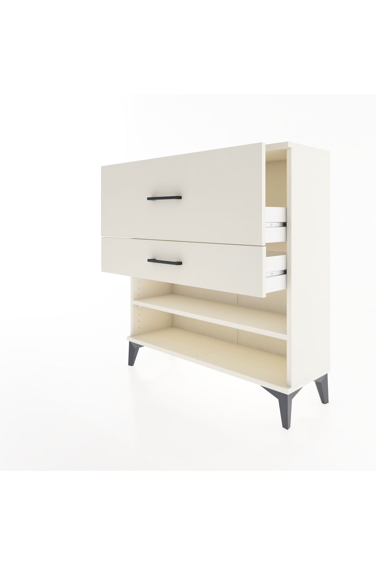 Arges Şifonyer Tek Raflı 2 Çekmeceli 88x30x96 Aytaşı-Aytaşı