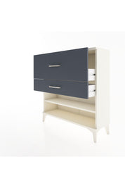 Arges Şifonyer Tek Raflı 2 Çekmeceli 88x30x96 Aytaşı-Antrasit