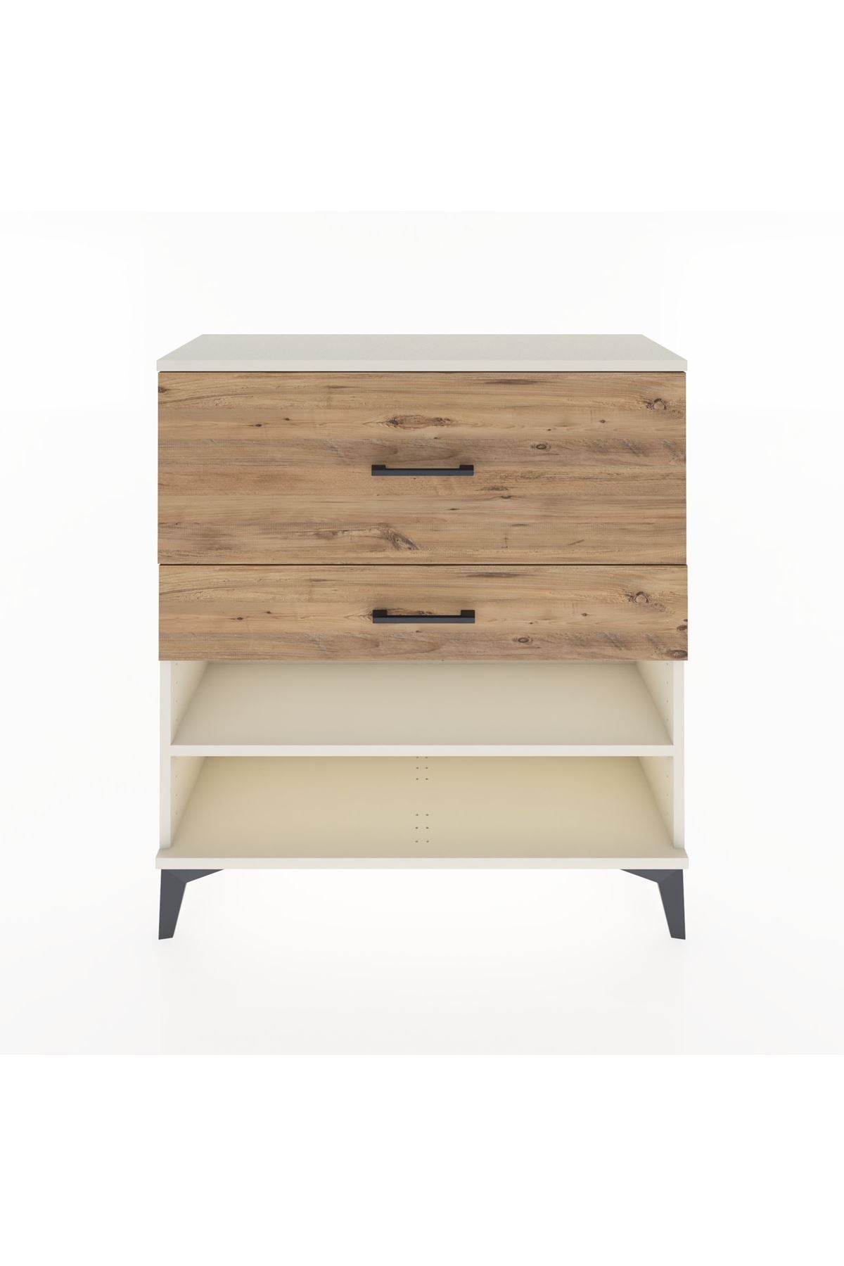 Arges Şifonyer Tek Raflı 2 Çekmeceli 88x30x96 Aytaşı-Çam