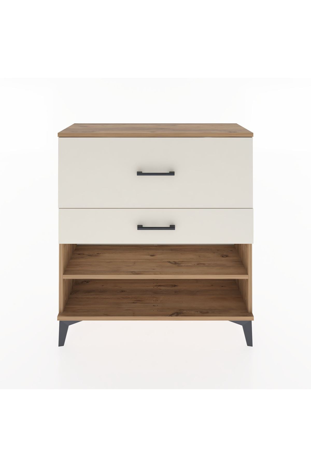 Arges Şifonyer Tek Raflı 2 Çekmeceli 88x30x96 Çam-Aytaşı