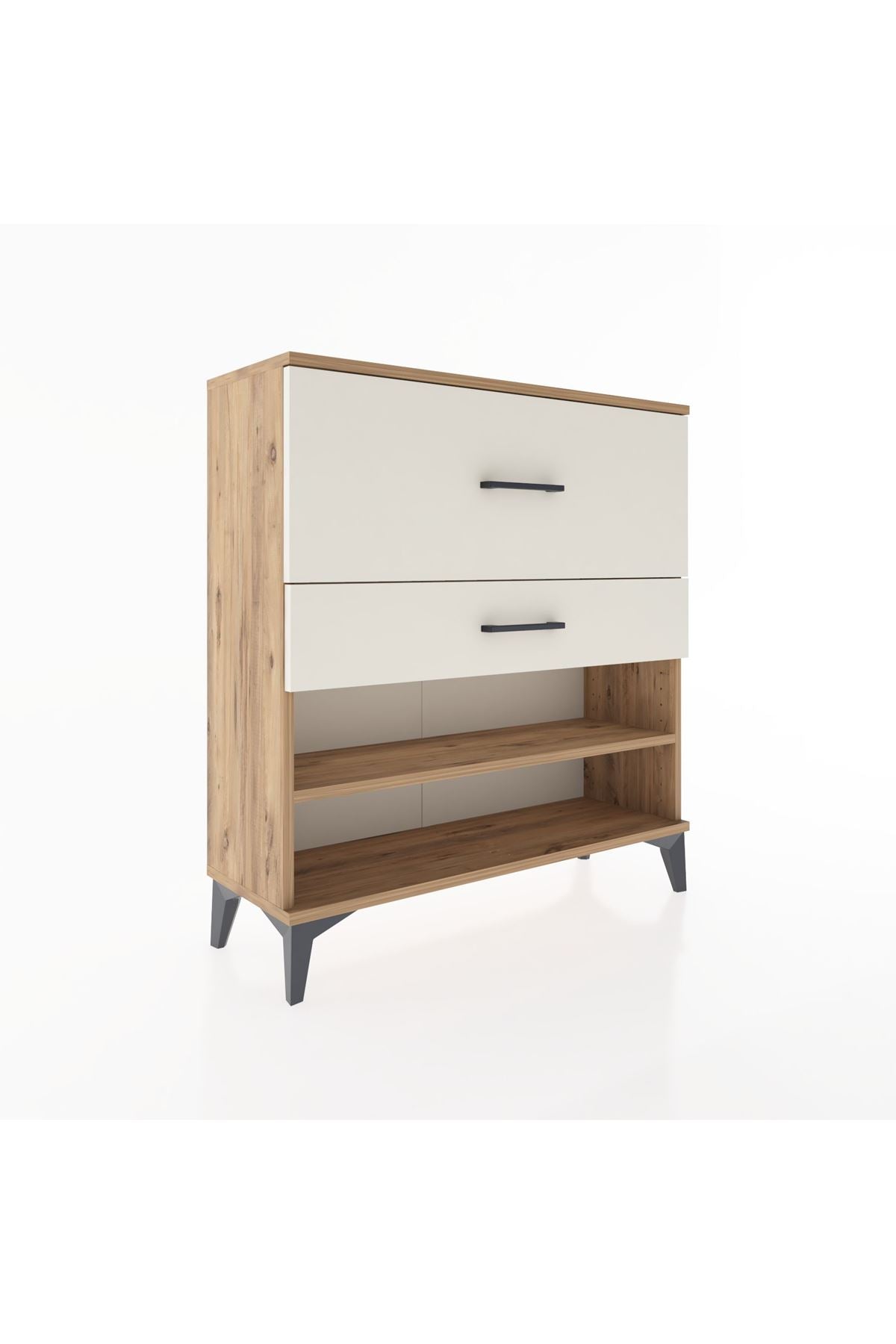 Arges Şifonyer Tek Raflı 2 Çekmeceli 88x30x96 Çam-Aytaşı