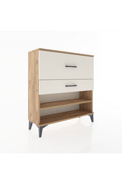 Arges Şifonyer Tek Raflı 2 Çekmeceli 88x30x96 Çam-Aytaşı