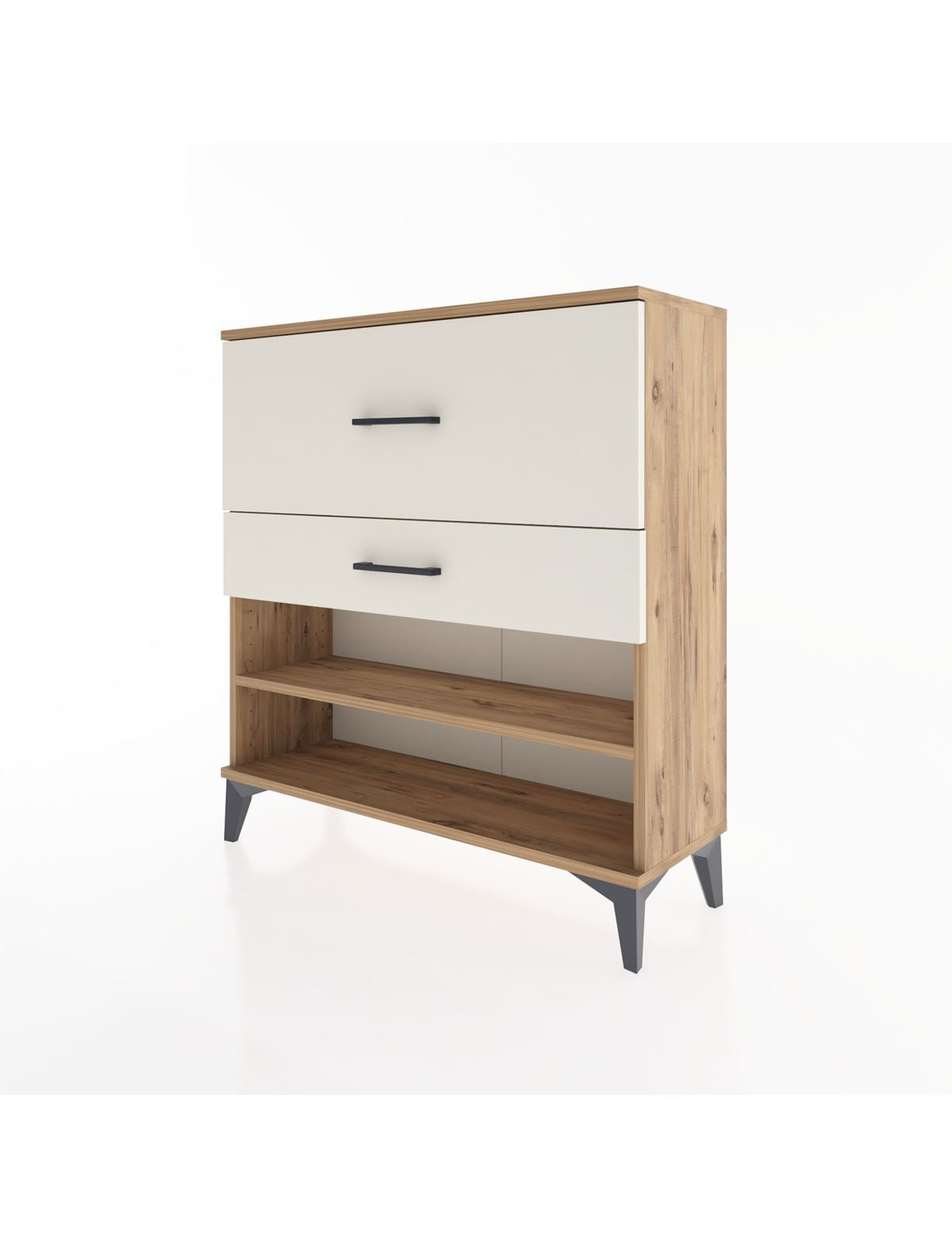 Arges Şifonyer Tek Raflı 2 Çekmeceli 88x30x96 - S04M016V7A