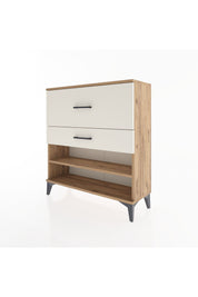 Arges Şifonyer Tek Raflı 2 Çekmeceli 88x30x96 Çam-Aytaşı