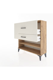 Arges Şifonyer Tek Raflı 2 Çekmeceli 88x30x96 Çam-Aytaşı