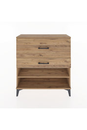 Arges Şifonyer Tek Raflı 2 Çekmeceli 88x30x96 Çam-Çam