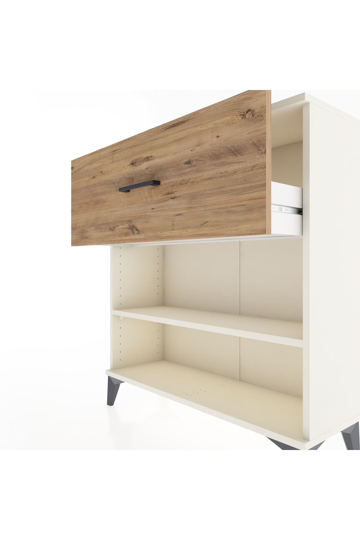 Arges Şifonyer Tek Raflı Tek Çekmeceli 88x30x96 Aytaşı-Çam