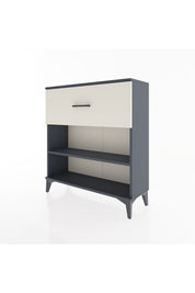 Arges Şifonyer Tek Raflı Tek Çekmeceli 88x30x96 Antrasit-Aytaşı