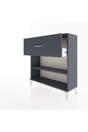 Arges Şifonyer Tek Raflı Tek Çekmeceli 88x30x96 Antrasit-Antrasit