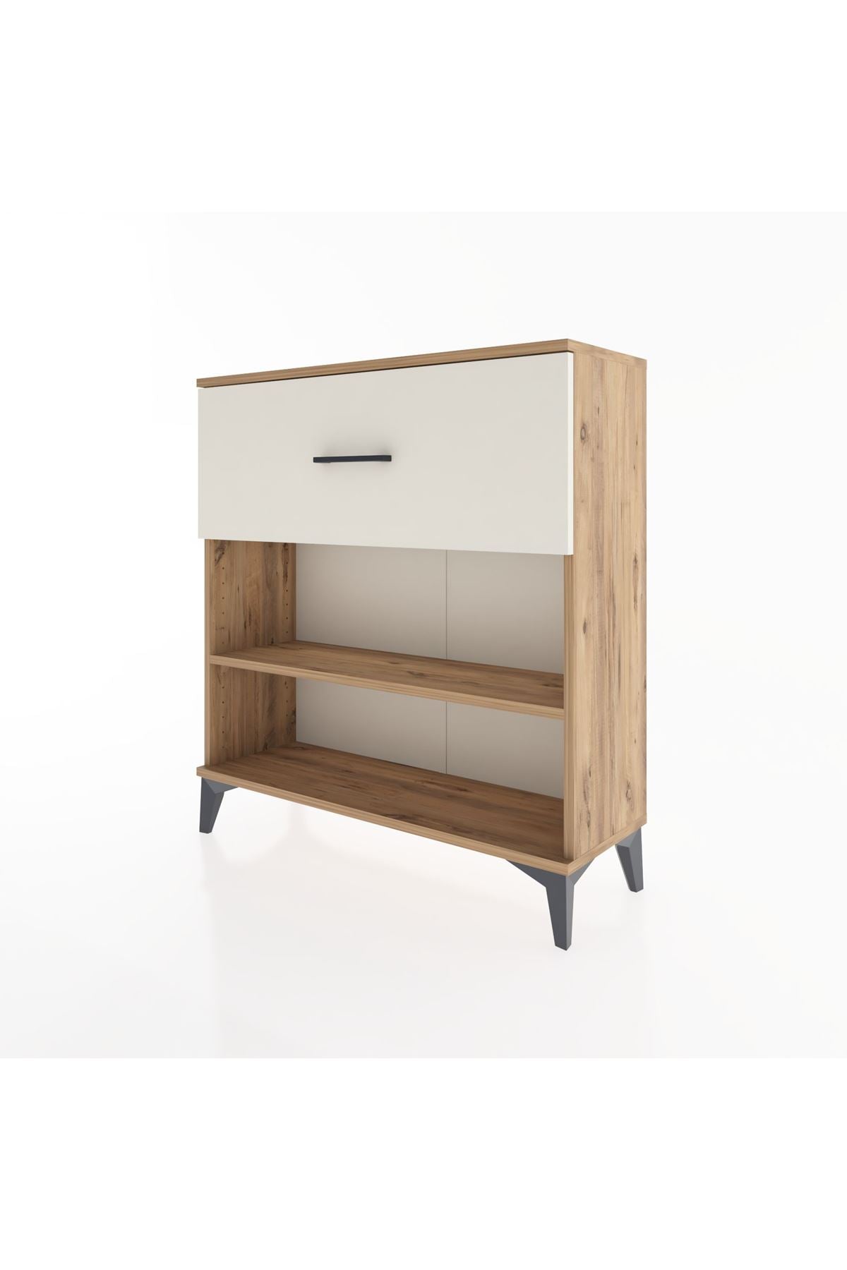 Arges Şifonyer Tek Raflı Tek Çekmeceli 88x30x96 Çam-Aytaşı