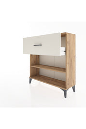 Arges Şifonyer Tek Raflı Tek Çekmeceli 88x30x96 Çam-Aytaşı