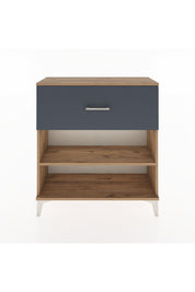 Arges Şifonyer Tek Raflı Tek Çekmeceli 88x30x96 Çam-Antrasit