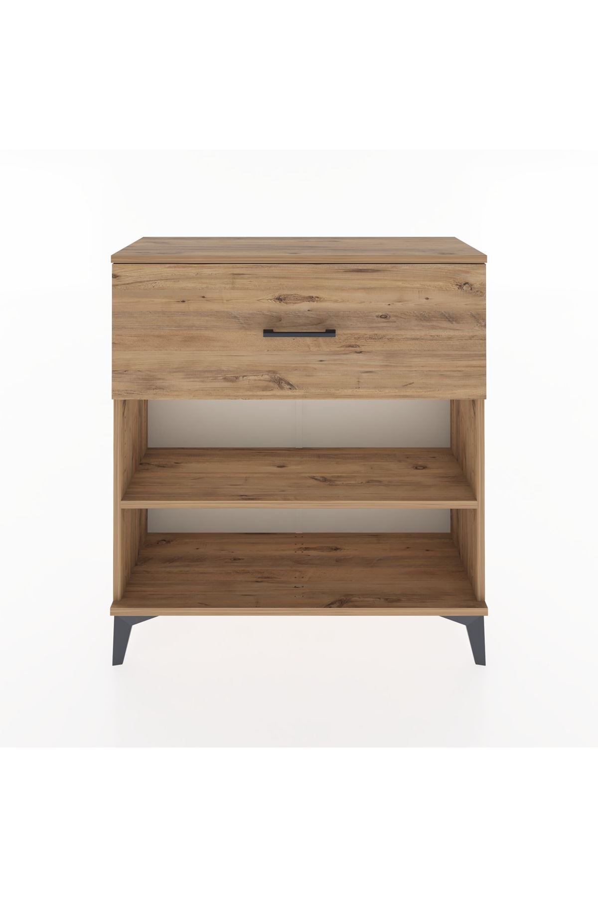 Arges Şifonyer Tek Raflı Tek Çekmeceli 88x30x96 Çam-Çam