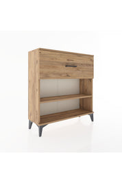 Arges Şifonyer Tek Raflı Tek Çekmeceli 88x30x96 Çam-Çam