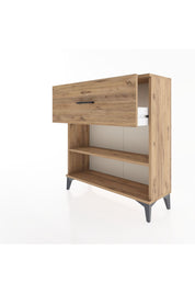 Arges Şifonyer Tek Raflı Tek Çekmeceli 88x30x96 Çam-Çam