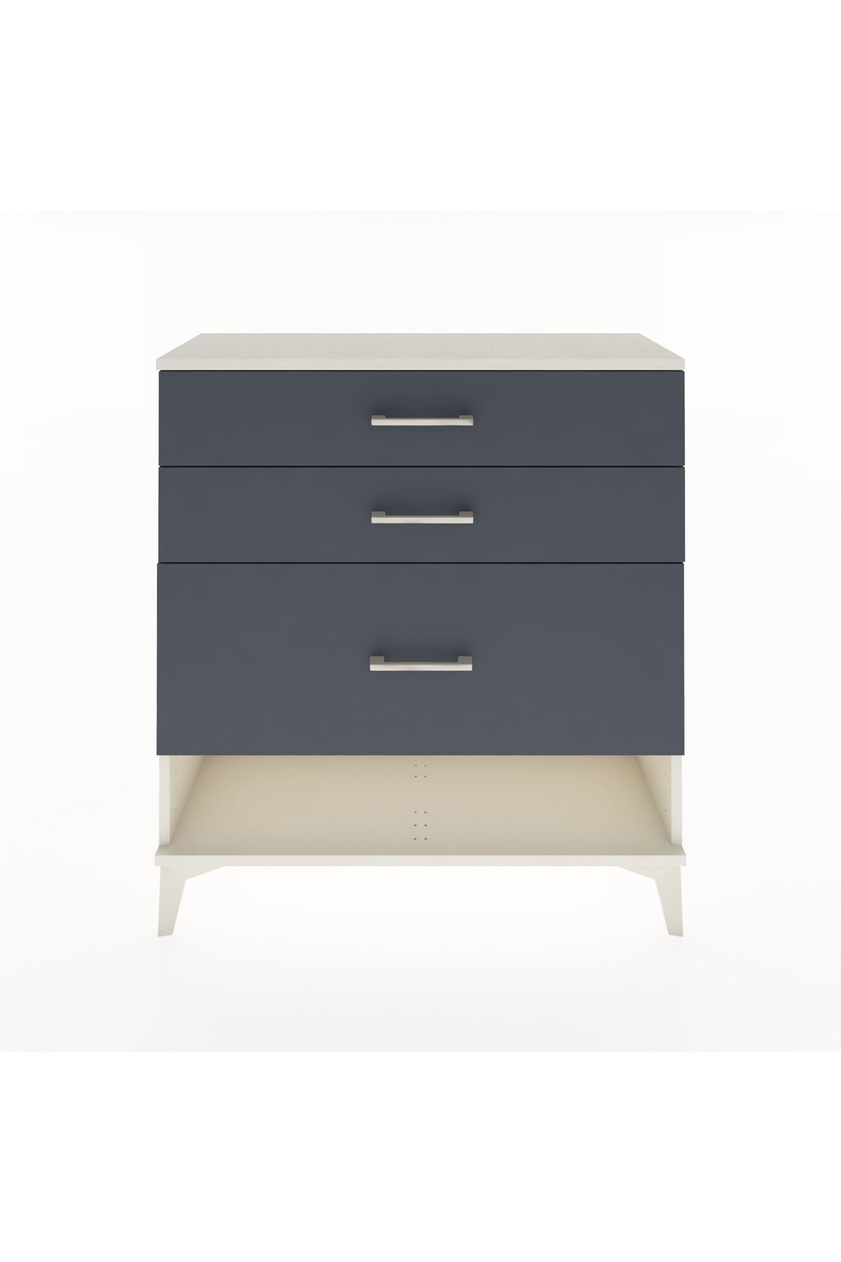 Arges Şifonyer 3 Çekmeceli 88x30x96 Aytaşı-Antrasit