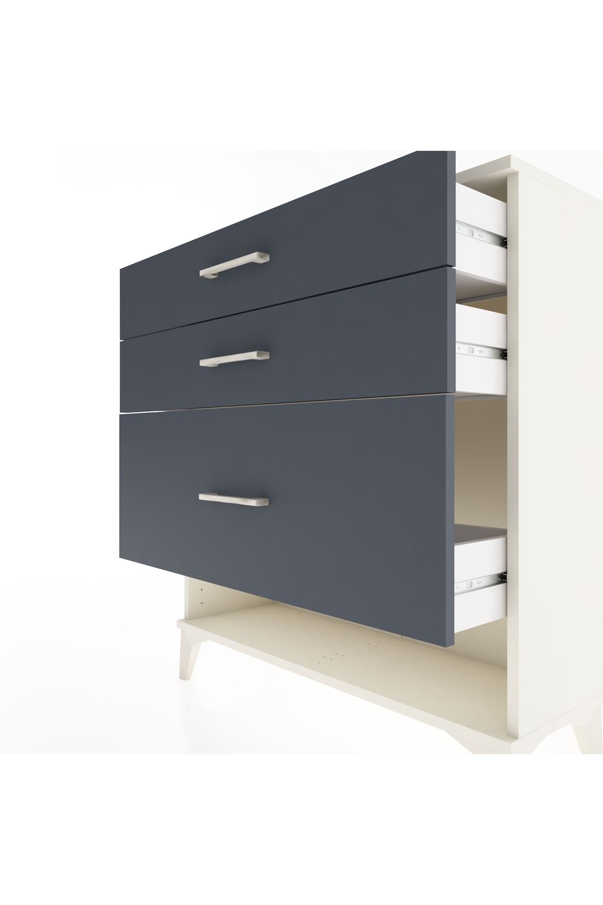 Arges Şifonyer 3 Çekmeceli 88x30x96 Aytaşı-Antrasit