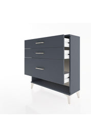 Arges Şifonyer 3 Çekmeceli 88x30x96 Antrasit-Antrasit