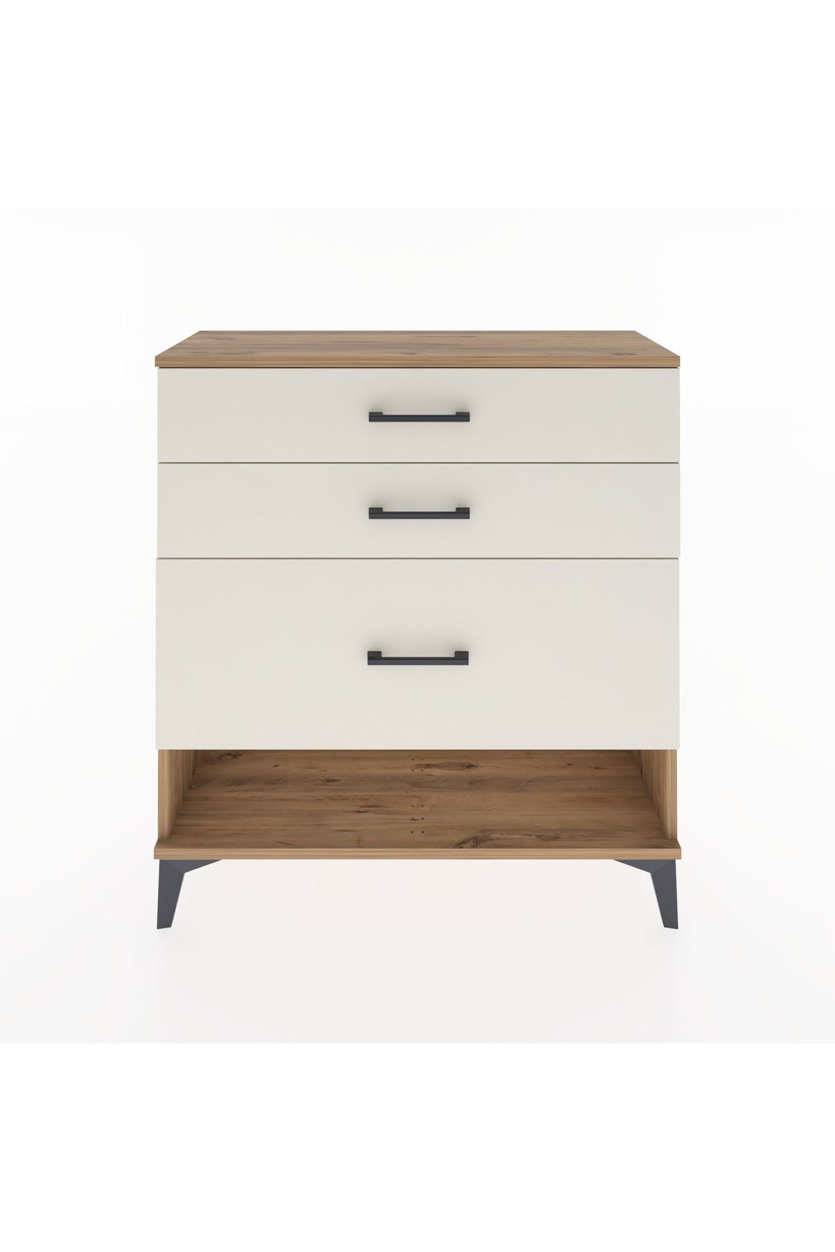 Arges Şifonyer 3 Çekmeceli 88x30x96 Çam-Aytaşı