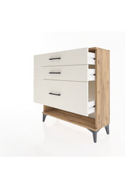 Arges Şifonyer 3 Çekmeceli 88x30x96 Çam-Aytaşı
