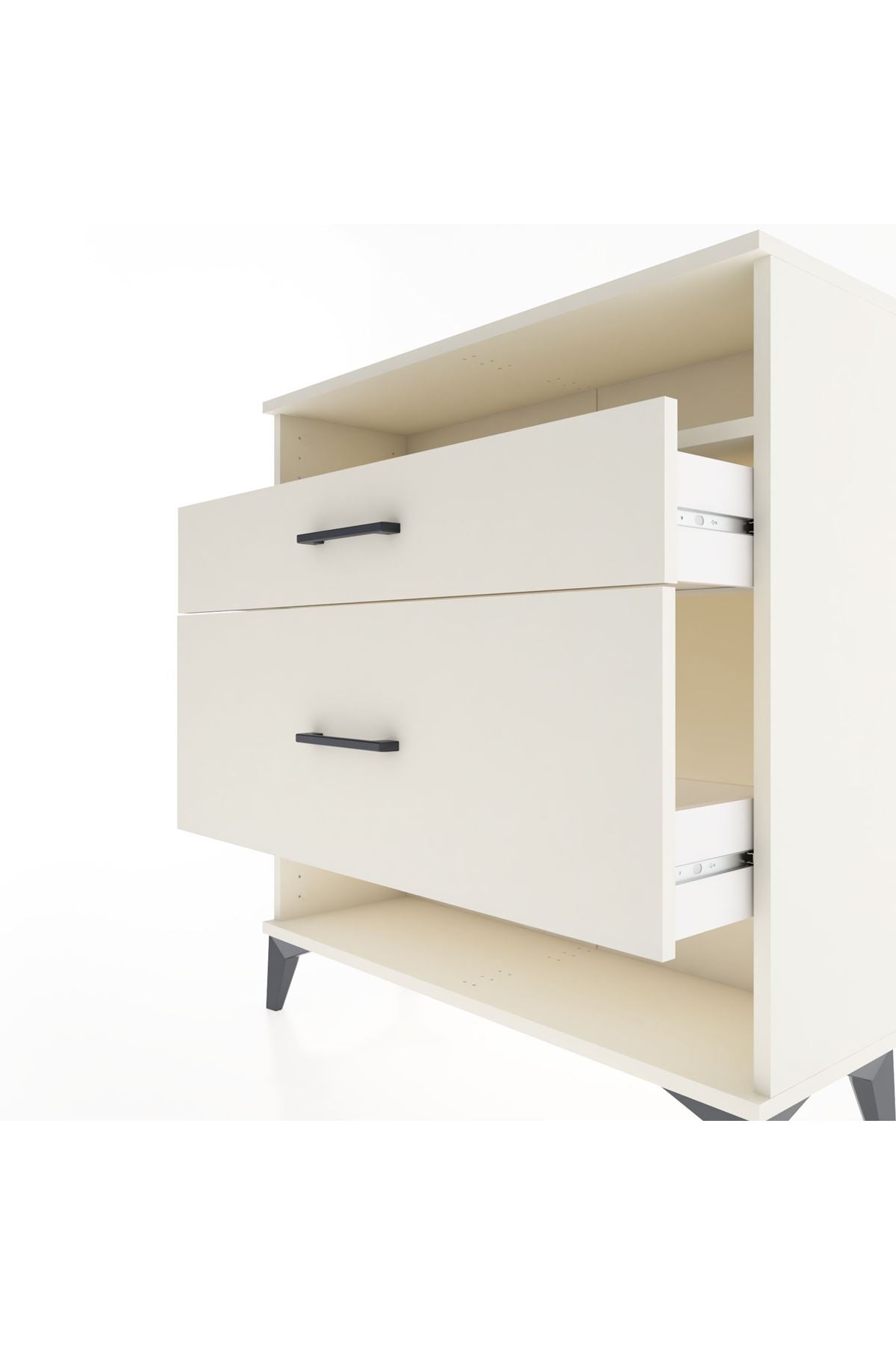 Arges Şifonyer Tek Raflı 2 Çekmeceli 88x30x96 Aytaşı-Aytaşı