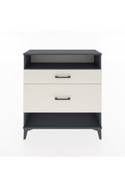 Arges Şifonyer Tek Raflı 2 Çekmeceli 88x30x96 Antrasit-Aytaşı