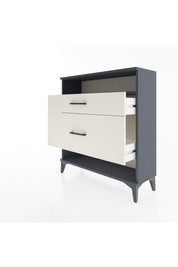 Arges Şifonyer Tek Raflı 2 Çekmeceli 88x30x96 Antrasit-Aytaşı