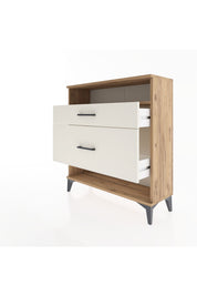 Arges Şifonyer Tek Raflı 2 Çekmeceli 88x30x96 Çam-Aytaşı