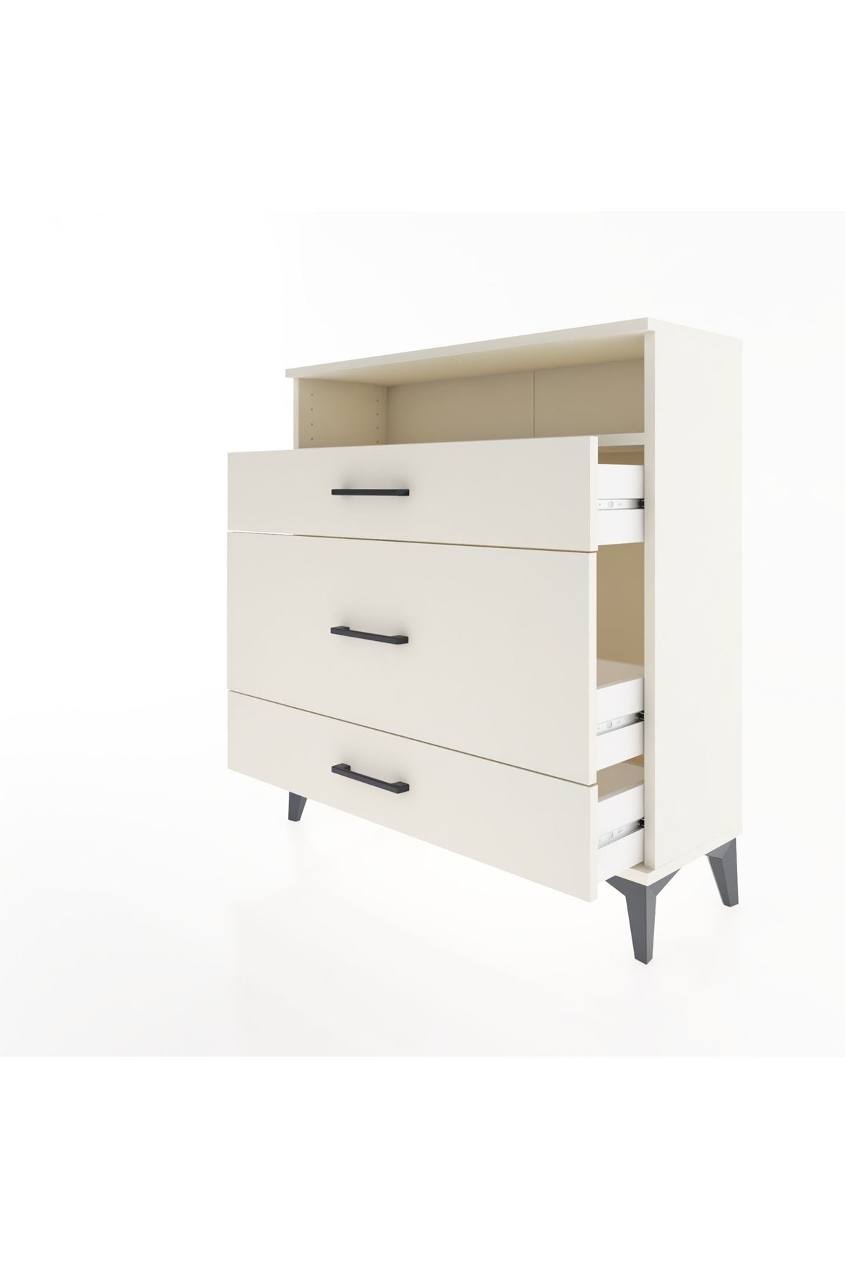 Arges Şifonyer Tek Raflı 3 Çekmeceli 88x30x96 Aytaşı-Aytaşı